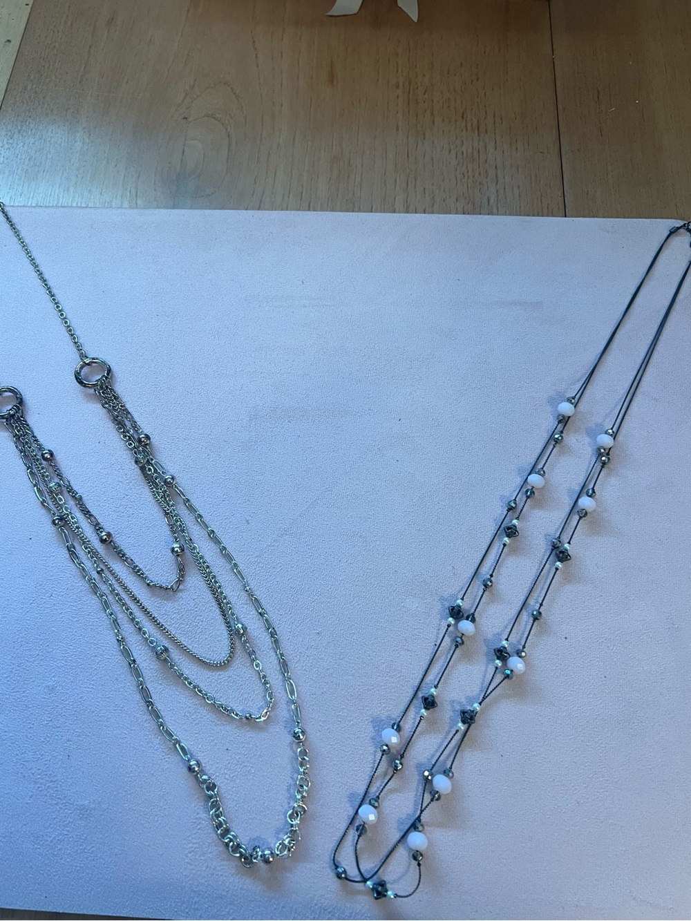 Bundle of Two Multi-Strand Necklaces